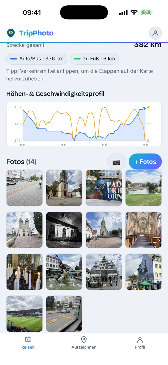 TripPhoto-App: Reisefotos auf der Karte